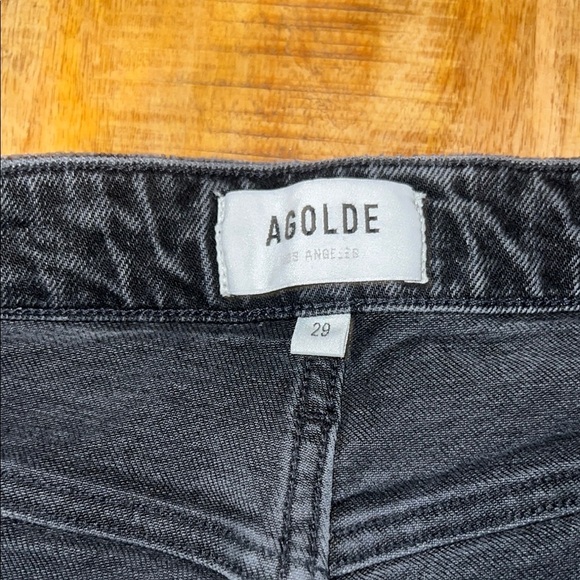 Agolde Men's Dark Gray Straight Jeans - Picture 3 of 5
